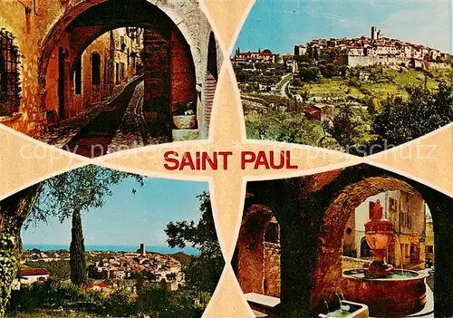 AK / Ansichtskarte  Saint_Paul_Cote_d_Azur Souvenir de Saint Paul Saint_Paul_Cote_d_Azur