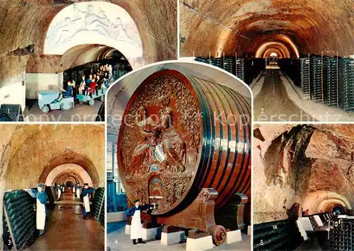 AK / Ansichtskarte  Epernay_51_Marne En Champagne Differents aspects de la sensationnelle visite des Caves Champagne Mercier 