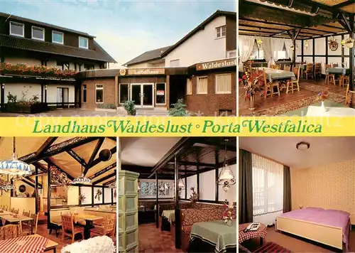 AK / Ansichtskarte  Porta_Westfalica Landhaus Waldeslust Gastraeume Zimmer Porta_Westfalica