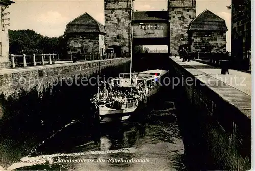 AK / Ansichtskarte  Minden__Westfalen_Weser Mindener Schachtschleuse 