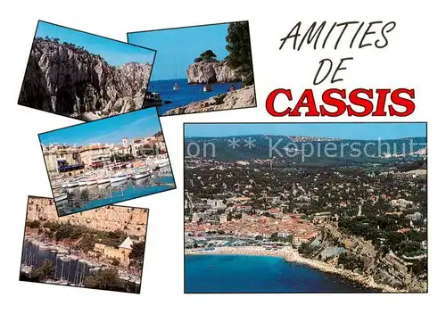 AK / Ansichtskarte  Cassis_13 Vue partielle Le Port Vue aerienne 