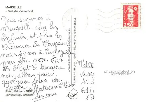 AK / Ansichtskarte  Marseille_13 Vue du Vieux Port 