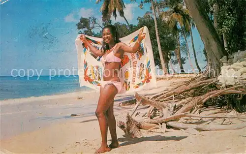 AK / Ansichtskarte  Barbados_West_Indies Beauty on the Beach 