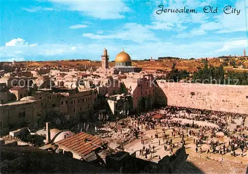 AK / Ansichtskarte Jerusalem__Yerushalayim_Israel Panorama Old City Temple Area 