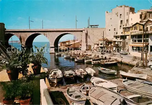 AK / Ansichtskarte  Marseille_13 Le Vallon des Auffes Hafen Bruecke 