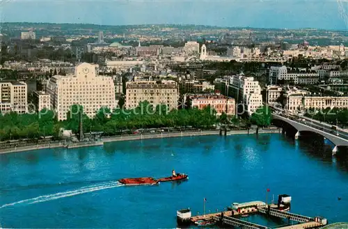 AK / Ansichtskarte London__UK Embankment Savoy Hotel and River Thames 