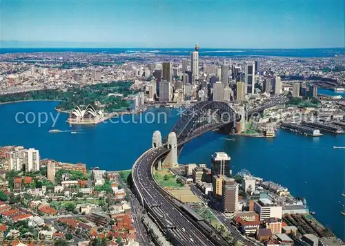 AK / Ansichtskarte Sydney__NSW_Australia A bird s eye view of the city 