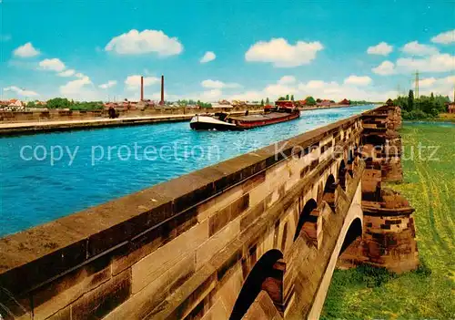 AK / Ansichtskarte Minden__Westfalen_Weser Mittellandkanal Bruecke ueber die Weser 