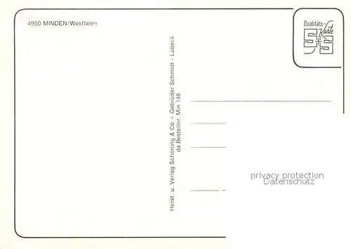 AK / Ansichtskarte Minden__Westfalen_Weser Dom Johanniskirche Rathaus 