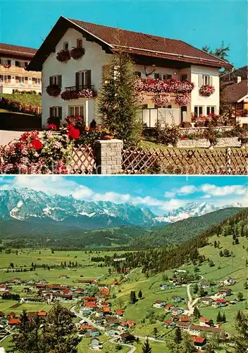 AK / Ansichtskarte Wallgau Haus Bergsonne Ferienheim Panorama Alpen Wallgau