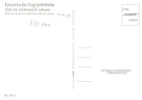 AK / Ansichtskarte 73847465 Zahnradbahn Bayerische Zugspitzbahn  
