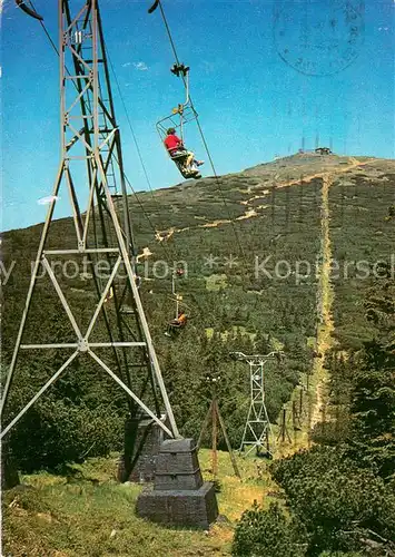 AK / Ansichtskarte  Sessellift_Chairlift_Telesiege Krkonose  