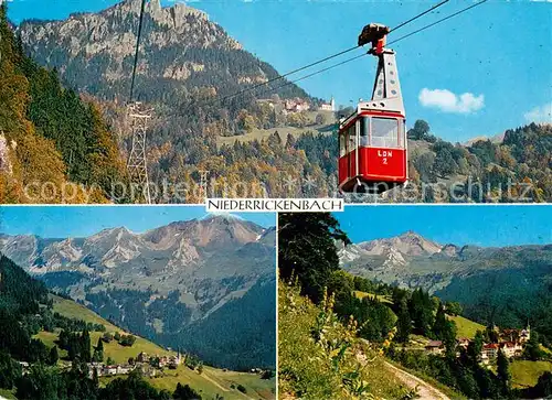 AK / Ansichtskarte  Seilbahn_Cable-Car_Telepherique Luftseilbahn Dallenwill Niederrickenbach NW 