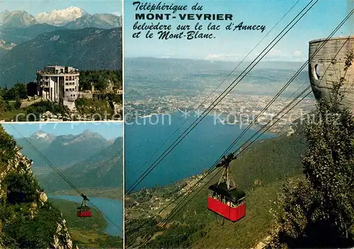 AK / Ansichtskarte  Seilbahn_Cable-Car_Telepherique Mont Veyrier Mont Blanc 