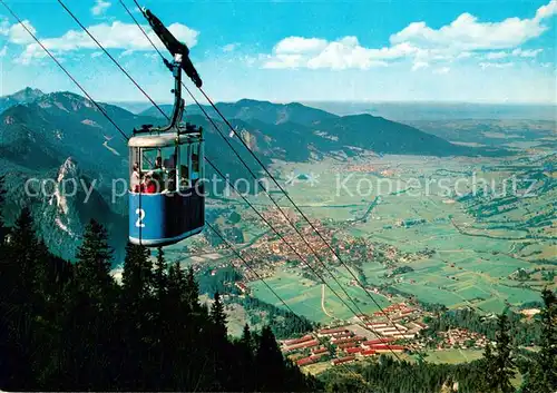 AK / Ansichtskarte  Seilbahn_Cable-Car_Telepherique Passionsdorf Oberammergau Fofel 