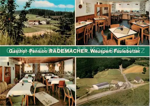 AK / Ansichtskarte 73847557 Weuspert Gasthof Pension Finnentrop Gastraum Landschaftspanorama Weuspert