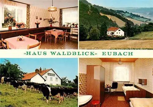 AK / Ansichtskarte 73847564 Eubach Urlaub auf dem Bauernhof Haus Waldblick Landschaftspanorama Eubach