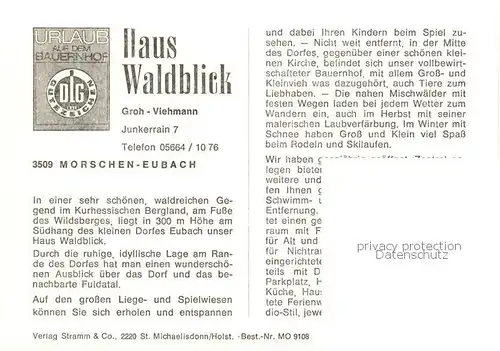 AK / Ansichtskarte  Eubach Urlaub auf dem Bauernhof Haus Waldblick Landschaftspanorama Eubach