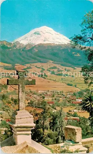 AK / Ansichtskarte 73847568 Amecameca_Mexico El Volcan Popocatepetl desde El Sacromonte 