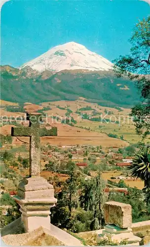 AK / Ansichtskarte  Amecameca_Mexico El Volcan Popocatepetl desde El Sacromonte