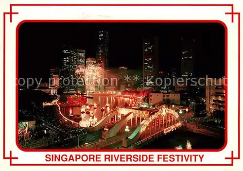 AK / Ansichtskarte 73847592 Singapore Riverside Festivity Singapore