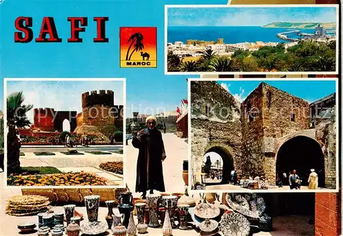 AK / Ansichtskarte 73847620 Safi_Saffi_Maroc Chateau de la mer Vue panoramique Entree de la Medina 