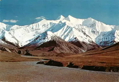 AK / Ansichtskarte 73847638 Mount_McKinley_Alaska National Park The high peaks of the Alaska Range 