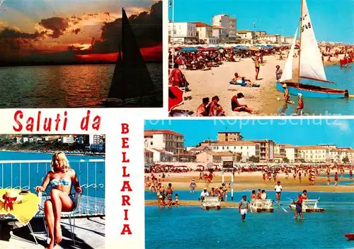 AK / Ansichtskarte 73847654 Bellaria_Rimini_IT Strandpartien 