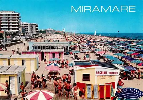 AK / Ansichtskarte 73847700 Miramare_di_Rimini_IT  Alberghi e spiaggia  