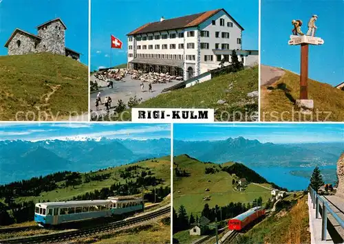 AK / Ansichtskarte 73847713 Zahnradbahn Rigi Kulm Berner Alpen Pilatus  