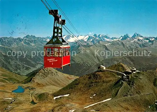 AK / Ansichtskarte 73847736 Seilbahn_Cable-Car_Telepherique Davos Parsenn Weissfluhgipfelbahn  