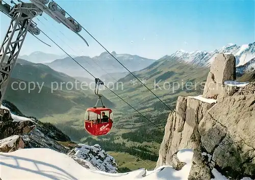 AK / Ansichtskarte 73847744 Seilbahn_Cable-Car_Telepherique Les Diablerets 