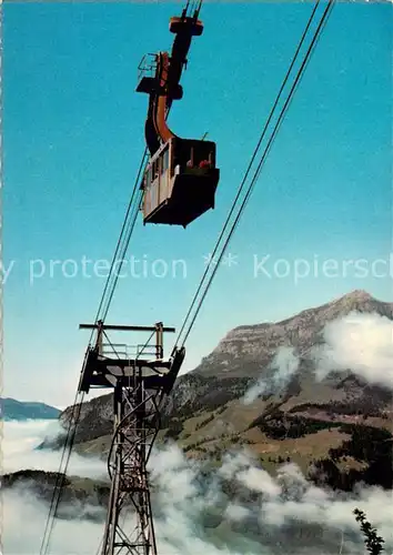 AK / Ansichtskarte  Seilbahn_Cable-Car_Telepherique Engelberg Schwebebahn Gerschnialp Truebsee 