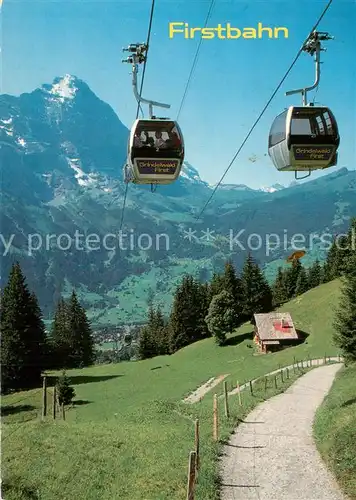 AK / Ansichtskarte 73847751 Seilbahn_Cable-Car_Telepherique Grindelwald Firstbahn Eiger 
