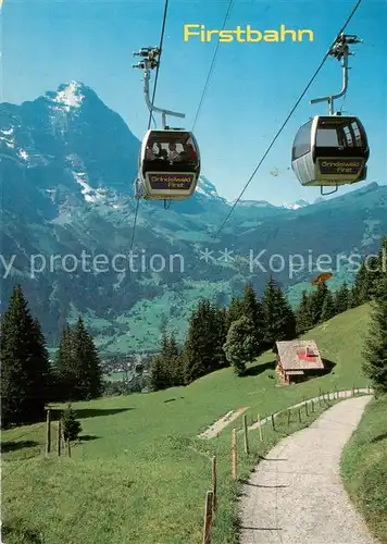 AK / Ansichtskarte  Seilbahn_Cable-Car_Telepherique Grindelwald Firstbahn Eiger 