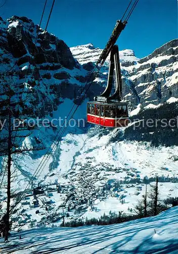 AK / Ansichtskarte  Seilbahn_Cable-Car_Telepherique Leukerbad Luftseilbahn Torrent 