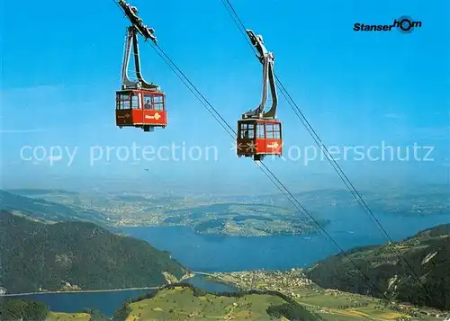 AK / Ansichtskarte  Seilbahn_Cable-Car_Telepherique Oldtimer Standseilbahn Stanser Horn 