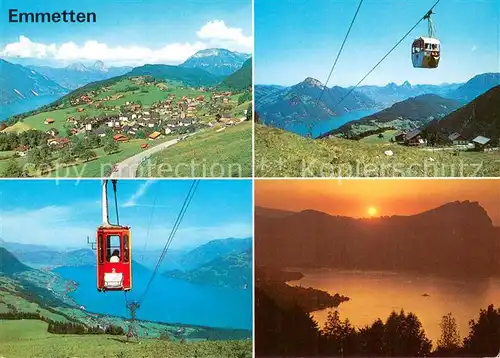 AK / Ansichtskarte  Seilbahn_Cable-Car_Telepherique Emmetten  