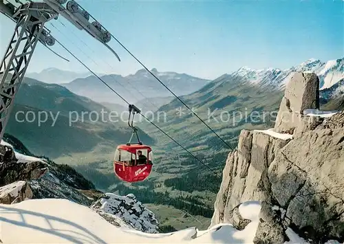 AK / Ansichtskarte  Seilbahn_Cable-Car_Telepherique Les Diablerets  