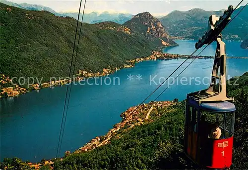 AK / Ansichtskarte  Seilbahn_Cable-Car_Telepherique Funivia Brusino Serpiano 