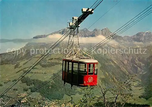 AK / Ansichtskarte  Seilbahn_Cable-Car_Telepherique Engelberg Schwebebahn Gerschnialp Truebsee 