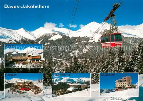 AK / Ansichtskarte 73847775 Seilbahn_Cable-Car_Telepherique Davos Jakobshorn 