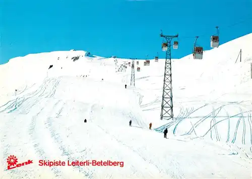 AK / Ansichtskarte  Seilbahn_Cable-Car_Telepherique Skipiste Leiterli Betelberg 