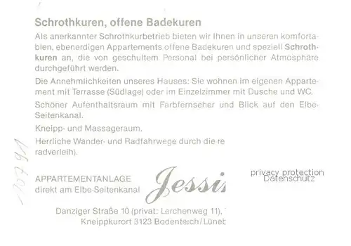 AK / Ansichtskarte  Bodenteich Appartementanlage Jessika Ferienhaeuser Bodenteich