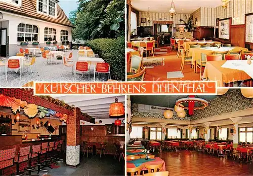 AK / Ansichtskarte 73847810 Lilienthal_Bremen Kutscher Behrens Hotel Gastraeume Bar Terrasse Lilienthal Bremen