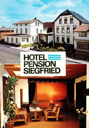 AK / Ansichtskarte 73847815 Buesum_Nordseebad Hotel Pension Siegfried Buesum_Nordseebad