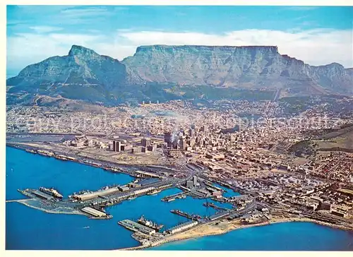 AK / Ansichtskarte  Cape_Town_Kaapstad_Kapstadt_South-Africa_RSA Capital and mother city of South Africa Peak and Table Mountain  