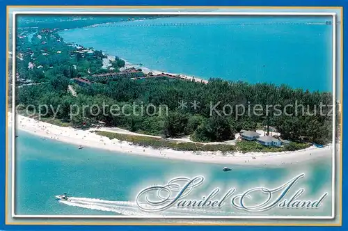 AK / Ansichtskarte  Sanibel_Island_Florida This aerial view of Sanibel Island shows the historic 