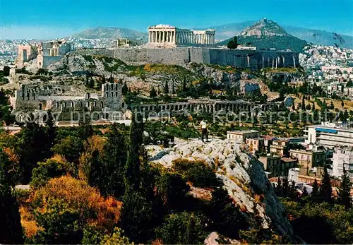 AK / Ansichtskarte 73847882 Athen_Greece Blick auf die Akropolis 