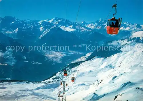 AK / Ansichtskarte 73847892 Seilbahn_Cable-Car_Telepherique Bettmerhorn Wallis 